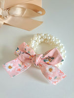Faux Pearl Hair Tie || Pink ( 1 pcs)