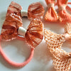 Apricot Bow Hair Ties (6pcs)