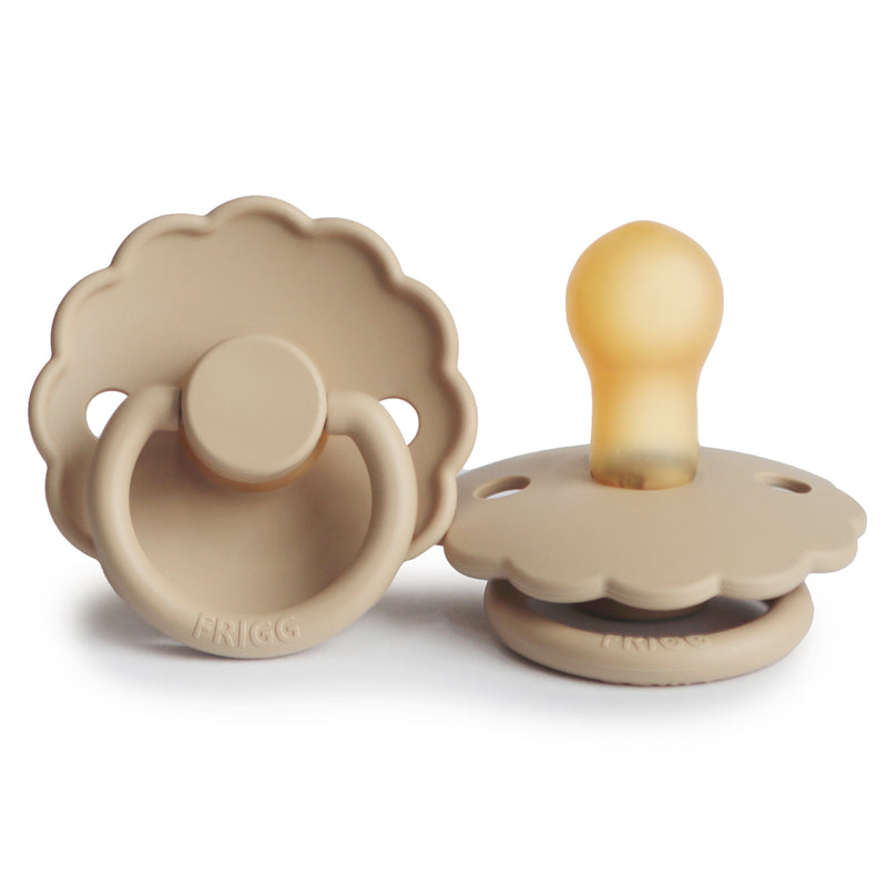 Frigg Daisy Natural Rubber Pacifier - Croissant