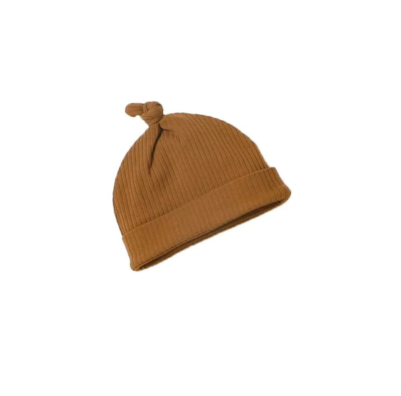 Organic Cotton Beanie- Brown