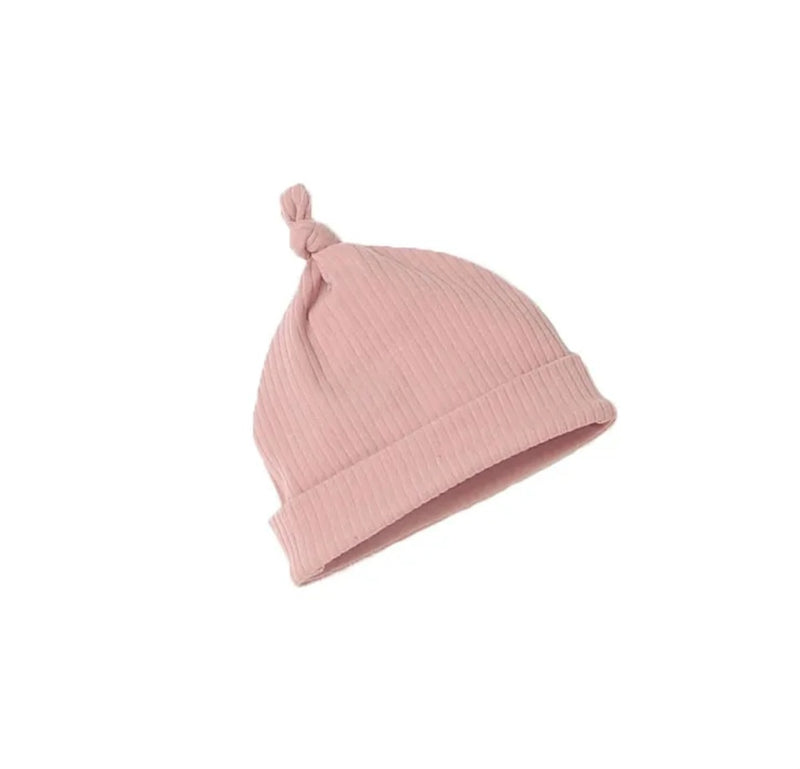 Organic Cotton Beanie || Pink