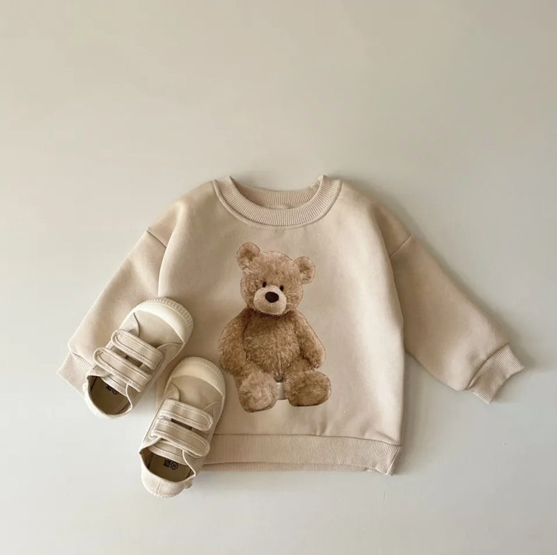 Bear Sweatshirt || Cream