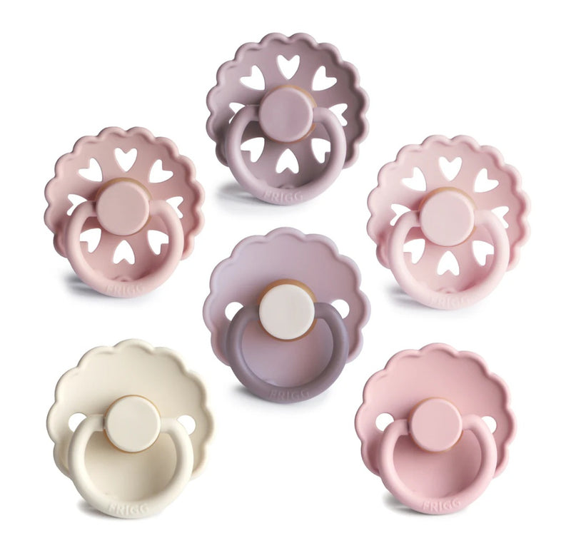 Frigg 6 Pack Pacifiers - Latex || Blooming Love