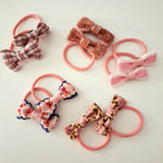 Pink Bow Hair Ties- 4 pack