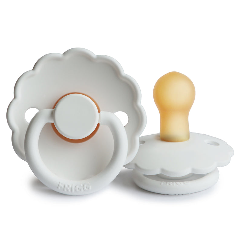Frigg Daisy Natural Rubber Pacifier - Bright White