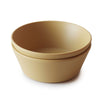 Mushie Round Dinnerware Bowl - Set of 2 (Mustard)