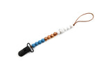 Faded pacifier clips (for boys)