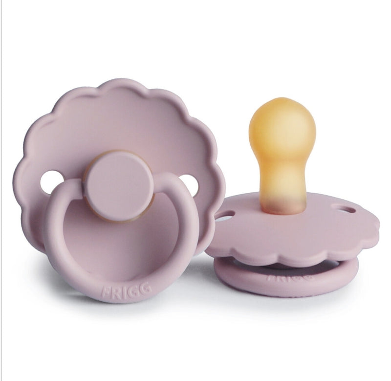 Frigg Daisy Natural Rubber Pacifier - Soft Lilac